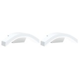Cumpara ieftin Lampi exterioare de perete cu LED 2 buc. alb, aluminiu turnat