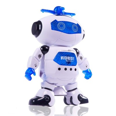 Jucarie interactiva Malplay Robot care danseaza cu muzica si lumini 21 cm foto