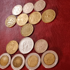 Lot 15 monede Italia, diferite, Luciu, stare FB [poze] (15it)
