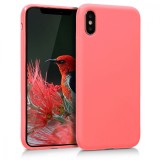 Husa pentru Apple iPhone X / iPhone XS, Silicon, Roz, 42492.122, Carcasa, Kwmobile