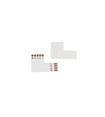 Conector PCB L de 10mm 5-Pini pentru benzi LED RGB SMD5050 foto
