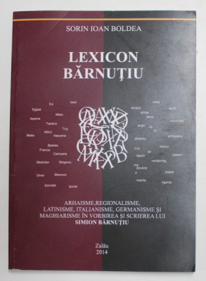 LEXICON BARNUTIU de SORIN IOAN BOLDEA , 2014 foto