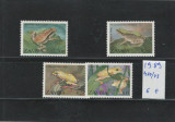 Zambia 1989 - Mi 470/73 - Fauna, amfibieni, broaste, Nestampilat