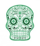 Sticker decorativ, Skull, 78 cm, 216STK-3