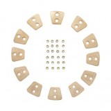 Set 12 ferodouri cu nituri pentru disc ambreiaj 11 toli UTB U-445 si Fiat