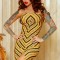 B120-191 Rochie scurta fara maneci si crapatura in fata