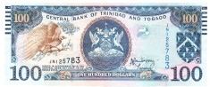 Trinidad &amp; Tobago 100 Dolari 2006 - P51b Seria 125783