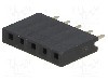Conector 5 pini, seria {{Serie conector}}, pas pini 2,54mm, CONNFLY - DS1023-1*5S21
