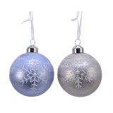 Cumpara ieftin Set 3 globuri - Snowflake Pearl - mai multe culori | Kaemingk