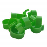 Set 100 Inele De Picioare Pentru Pasari Culoare Verde 16 Mm