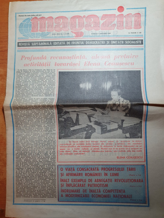 magazin 7 ianuarie 1989-ziua de nastere a elenei ceausescu