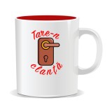 Cana personalizata cu mesaj &bdquo;tare&rdquo;, Tare-n clanta