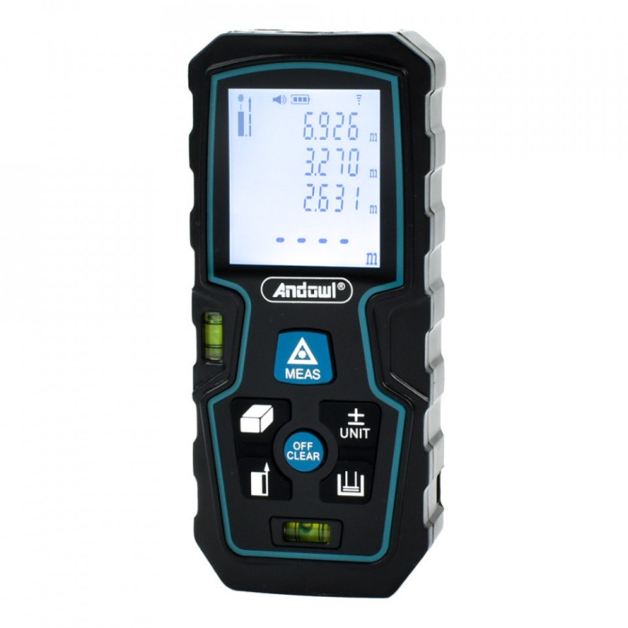 Telemetru electronic profesional cu laser 0,05-80m Andowl Q-CS11