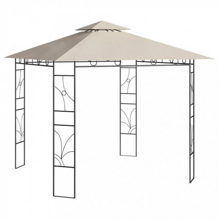 Pavilion, crem, 3x3x2,7 m, 160 g/m&sup2; GartenMobel Dekor