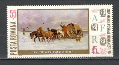 Romania.1970 Ziua marcii postale-Pictura TR.317 foto