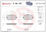 BREMBO P 50 157 PRIME LINE set placute frana,frana disc