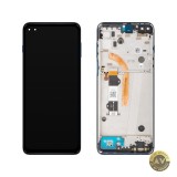 Display cu Touchscreen Motorola Moto G 5G Plus cu Rama Albastru (Azury Blue) Service Pack 5D68C17494
