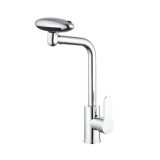 Baterie Lavoar Cartus Ceramic Pipa Rotativa Crom Lucios Racorduri Incluse EC02 ModernLight Concept, Korman