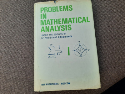 B. Demidovitch - Problems in mathematical analysis R0 foto