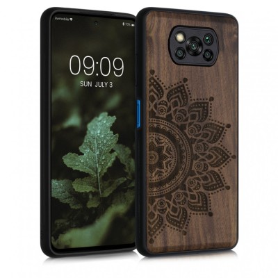 Husa pentru Xiaomi Poco X3 NFC / Poco X3 Pro, Lemn, Maro, 55081.02, kwmobile foto