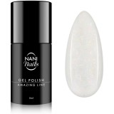 NaniNails NANI Amazing Line lac de unghii sub forma de gel culoare Shimmer White 5 ml