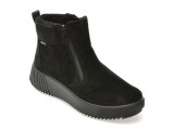 Ghete ARA negre, 26905, din piele intoarsa