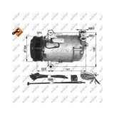 Compresor climatizare Opel Astra G (F48, F08), Astra H (L48), Meriva, Zafira B (A05), Zafira Tourer C (P12) Nrf 32426