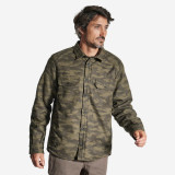 Jachetă 500 tip cămașă groasă din flanel, model camuflaj, Solognac