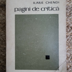 PAGINI DE CRITICA LITERARA-ILARIE CHENDI