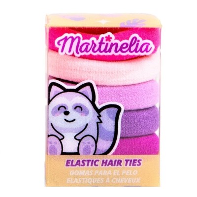 Set 5 elastice pentru par Martinelia 3011w, roz si mov foto
