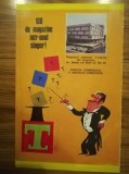 1977, Reclama Magazinul Universal TOMIS, comunism 19x12 cm CONSTANTA