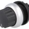 Comutator rotativ 22mm negru 2 poziții