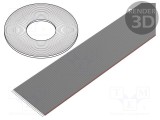 Cablu bandă 1,27mm litat Cu neecranat PVC gri 76m CONNFLY