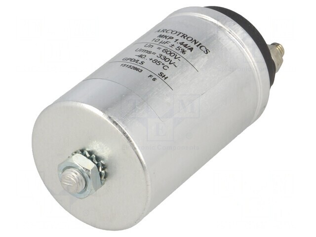 Condensator cu polipropilenă 10uF 5m&Omega; șuruburi M6