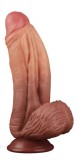 Dildo Realist Nature Cock King Sized Silicon Strat Dublu 25 cm, Lovetoy