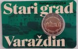 Moneda 2 Euro Comemorativă Croația 2024, Cetatea Varazdin, Coin Card, Nouă Necirculată