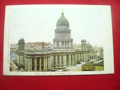 Ilustrata color SUA inc.sec.XX - City Hall San Francisco California foto