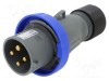 Conector AMPHENOL alimentare AC trifazate IP&amp;S 32A 250V mufă 4 pini IP67