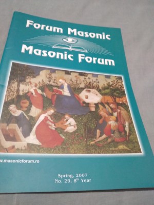 FORUM MASONIC NR.29 foto