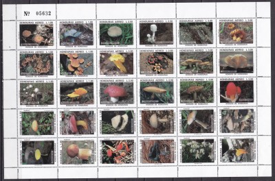 Honduras 1995 ciuperci MI 1257-1286 kleib. MNH foto
