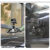 Cumpara ieftin Ventuza magnetica Surewo atasare GoPro Hero 13,12,11,10,9,8,7,6,5 pe masina sau obiecte metalice, baza tripla