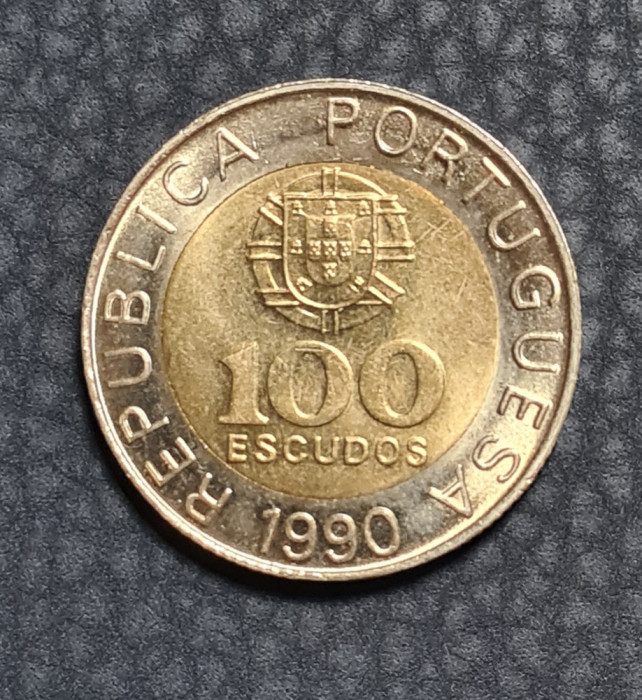 Portugalia 100 escudos 1990 Pedro Nunes