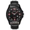 Ceas CURREN 8121 - Barbatesc , Curea Piele , Quartz , Analog , Data - Negru