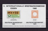 Cumpara ieftin ✅(V 1) Germania &#039;80,vinieta originala Targul Fila. ESSEN &#039;80/repro.2Kr Reich,MNH