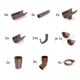 Set jgheab 12m maro Sistem 100