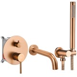 Baterie pentru cadă Rea Lungo Brush Copper + Box