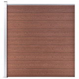 Gard de gradina, maro, 175 x 186 cm, WPC GartenMobel Dekor, vidaXL