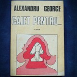 Caiet pentru... Alexandru George - Roman Beletristica