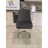 SCAUN MADISON 9 GRI CU ARGINTIU