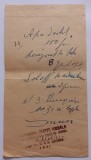 Reteta medicala , Farmacia curții regale La Fortuna Frații Dr. Konya(1924).